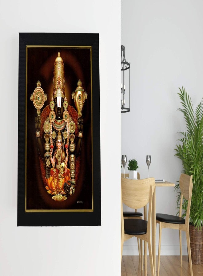101Temples - Divinity Eternity Spirituality Venkateswara Swamy Tirupati Balaji Hrudhya Lakshmi Devi God Wood Photo Frame - 13 X 10 Inches - Image 4